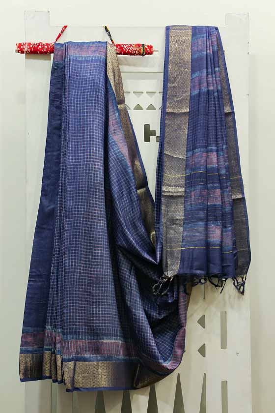 Muga-Tasar Silk Saree (SR 1581) – Moons Wardrobe